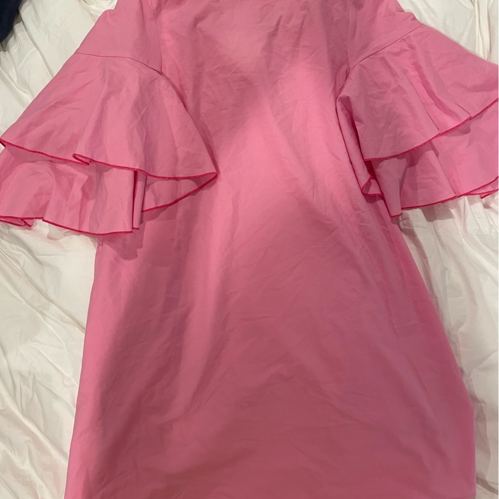 Zara size small pink flutter sleeve dress